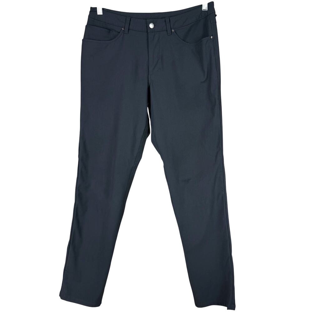 Lululemon ABC Classic-Fit 5 Pocket Pant Warpstreme Obsidian Men's 32 x 31 EUC